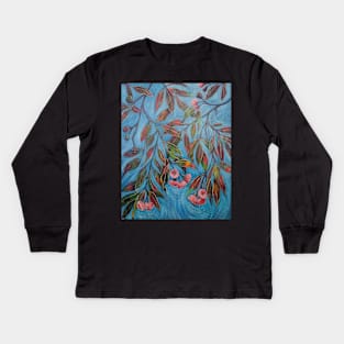 Dancing Flowering Gum Kids Long Sleeve T-Shirt